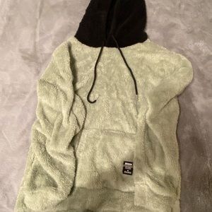 SOFT green and black hoodie